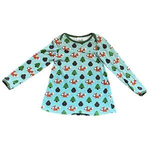 Maxomorra Busy Squirrel Long Sleeve Top Sz 110/116